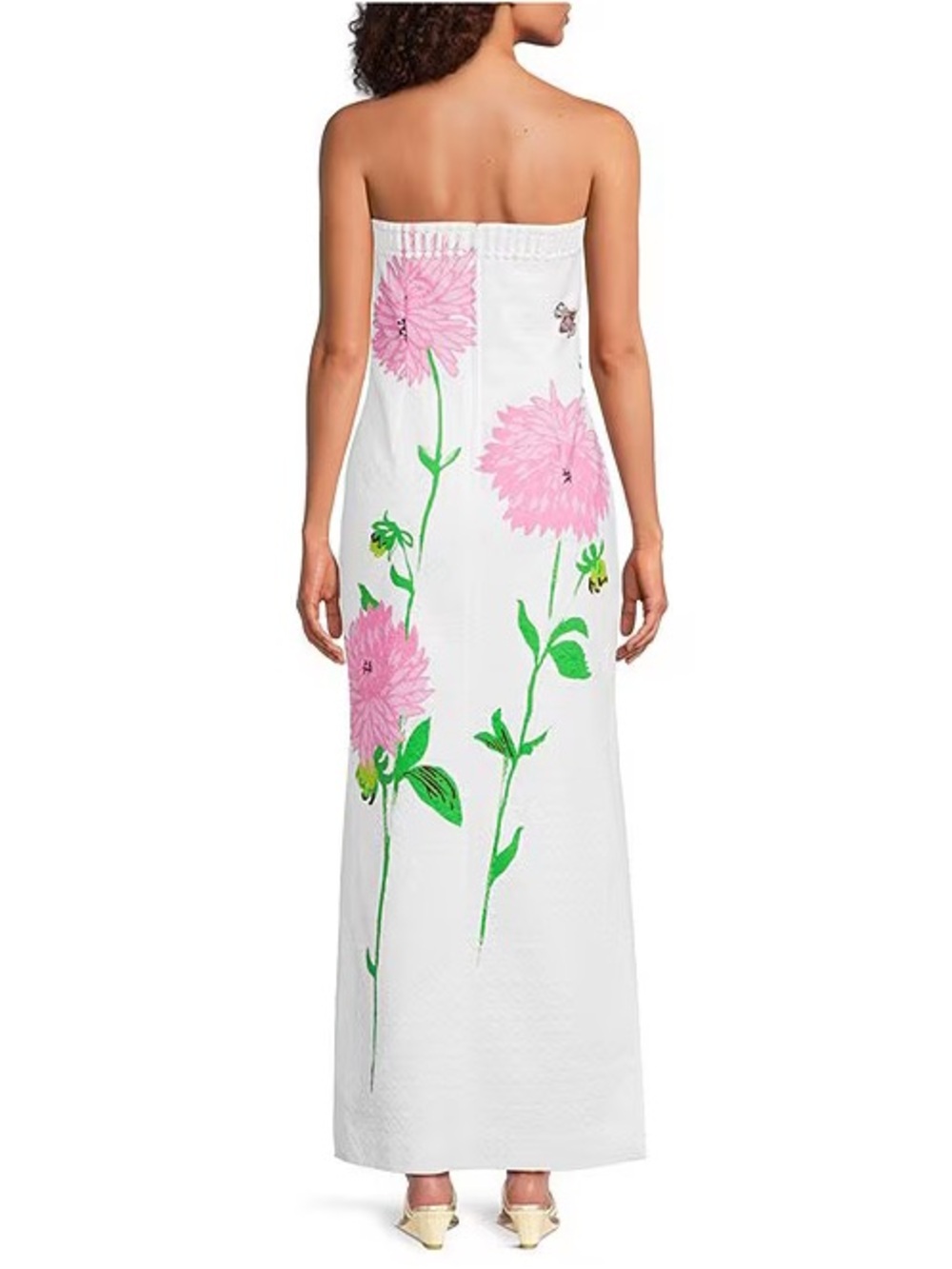 Lilly Pulitzer Elyse Floral Jacquard Strapless Maxi Dress - Picture 5 of 12